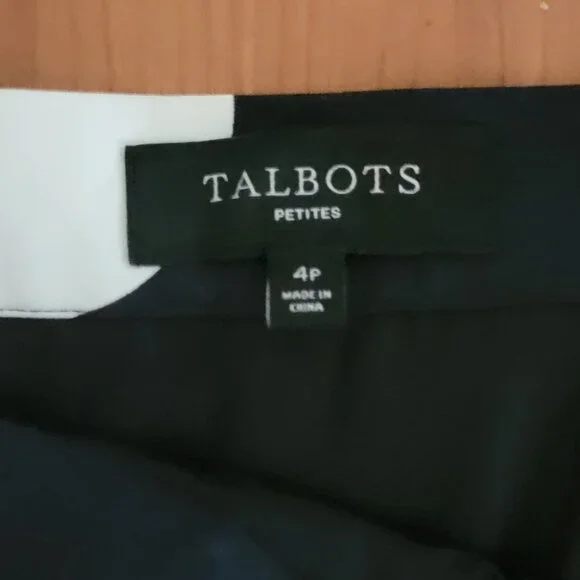 Talbots Cotton Polka Dot Skirt with Box Pleats - 4P - Picture 6 of 7